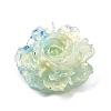 Two Tone Opaque Resin & Glitter Powder Cabochons RE-CBA7537-04C-2