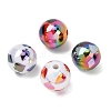 UV Plating Opaque Acrylic Beads AC-CBA61A5-01-1