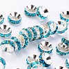 Brass Rhinestone Spacer Beads RB-A020-9mm-03S-1