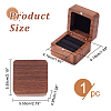 2-Slot Wooden Finger Ring Boxes OBOX-WH0007-18-2