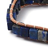 Natural Lapis Lazuli Beaded Bracelets BJEW-H536-08D-3