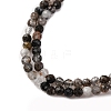 Natural Black Rutilated Quartz Beads Strands G-RM250104-C4-4