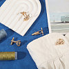 4 Pairs Alloy Cufflinks FIND-CA0011-40KCG-4