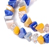 Mixed Styles Electroplate Glass Beads Strands EGLA-Q135-03A-C05-3