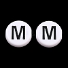 Opaque Acrylic European Beads AC-CBA3BDD-01M-1