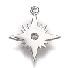 Eco-Friendly Brass Micro Pave Clear Cubic Zirconia Pendants X-ZIRC-H106-02P-2