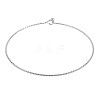 Non-Tarnish Textured Simple Thin Bangle for Girl Women BJEW-N013-005-3