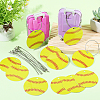 12Pcs PVC Baseball Luggage Tags AJEW-SP0004-23B-3