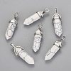 Synthetic Howlite Pointed Pendants G-F295-03C-1