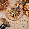200 Sets 2 Colors Iron Grommet Eyelet Findings IFIN-BBC0001-06-3