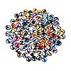 Printed Transparent Glass Cabochons GL-CBAA22A-07-1