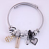 Adjustable Stainless Steel European Bangles FS-WG81C2D-02-1