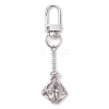 304 Stainless Steel Empty Stone Holder Chain Pouch Pendant Decorations HJEW-JM01886-01-1