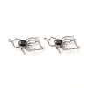 Alloy Glass Connector Charms PALLOY-P291-16B-03-2