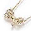 304 Stainless Steel Pendant Necklaces NJEW-E141-03-3