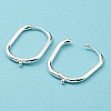 316 Surgical Stainless Steel Hoop Earrings Findings STAS-N097-055S-3