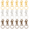   18Pcs 3 Colors Iron Swivel Clasps with Key Rings HJEW-PH0001-79-1