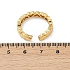 Brass Micro Pave Cubic Zirconia Cuff Rings for Women RJEW-F182-03G-5