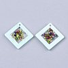 Acrylic & Epoxy Resin Pendants MACR-S363-01A-2