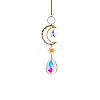 Glass Teardrop/Star Prisms Suncatchers Hanging Ornaments G-PW0004-72C-1