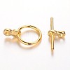 Alloy Toggle Clasps TIBE-AB2035Y-G-NF-1-1