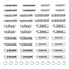 200Pcs 10 Style Tibetan Style Alloy Pendants TIBEP-FW0001-03-3
