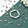 100Pcs 10 Styles Tibetan Style Alloy Bead Caps FIND-CJ0005-67-6