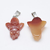 Natural Carnelian/Red Agate Pendants G-T122-11B-2