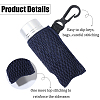 Silk Lipstick Bags with Black Plastic Key Clasps AJEW-WH20048-07E-5