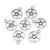 Tibetan Style Alloy Pentagram Pendants PALLOY-2739-AS-LF-3