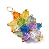 Glass Beads Pendants PALLOY-JF03014-3