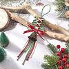 Christmas Tree Cotton String Threads Pendant Decorations HJEW-TA00403-01-1