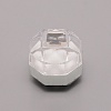 Transparent Plastic Ring Boxes OBOX-WH0014-01B-1