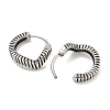 316 Surgical Stainless Steel Hoop Earrings EJEW-D096-09M-AS-2