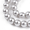 Baking Paint Pearlized Glass Pearl Bead Strands X-HY-N002-4mm-A03-4
