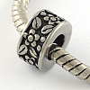Vintage Donut 316 Stainless Steel Large Hole Beads STAS-R082-AA017-1