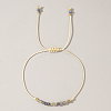 Natural Birthstone Braided Bead Bracelets for Women X-VA8051-12-1