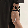 1Pc Snake Elastic Fibre Strappy Leg Chains AJEW-LP0006-49P-1