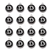 Platinum Plated Alloy Charms LS-ENAM-S118-02D-P-2
