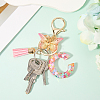 Zinc Alloy Tassel Keychain KEYC-WH20004-12I-4