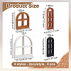 8Pcs 4Styles Wood Cutouts WOOD-WH0131-21C-2