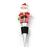 Christmas Theme Aluminium Alloy & PVC Wine Bottle Stoppers FIND-Q091-01E-1