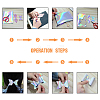 Clear Glitter PVC Vinyl Fabrics DIY-WH0100-A-01-7