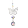 Glass Teardrop Hanging Suncatchers HJEW-JM04654-03-2