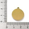 316 Surgical Stainless Steel Enamel Pendants STAS-M073-04G-3