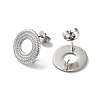 Non-Tarnish 304 Stainless Stud Earring Findings STAS-M314-01F-P-2