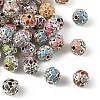 Brass & Alloy & Rhinestone Enamel Beads RB-CBA973B-11C-P-1