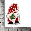 Printed Christmas Theme Acrylic Pendants OACR-L018-10G-3