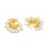 Brass Hoop Earrings for Women EJEW-Q391-16G-3