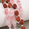 Cherry Quartz Glas & Natural Sodalite & Green Strawberry Quartz & Red Jasper & Red Aventurine & Rose Quartz Beads Strands G-Z135-A10-1